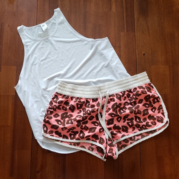 OP Other - OP Pink Cheetah Print Swim Shorts